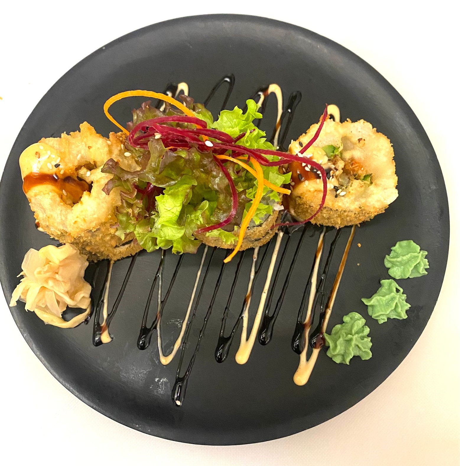 Spicy Salmon Crunchy Roll